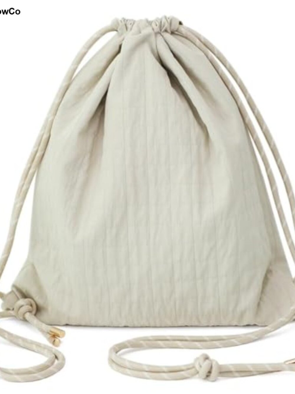 Plaid Drawstring Backpack Lightweight Adjustable Cinch Sackpack Gym Travel Beach